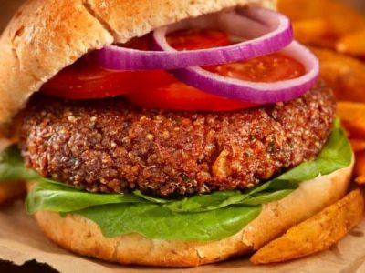 Vegan Hamburger met veel eiwitten